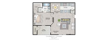 Hunters Glen Apartments Sarasota Florida One Bedroom Floorplan