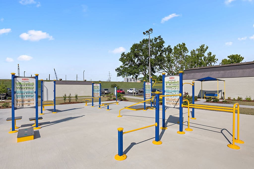 Outdoor fitness facility view 2