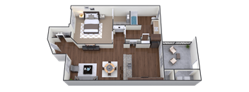 J Floor Plan at The Villas at Ellis Manor, California, 93720