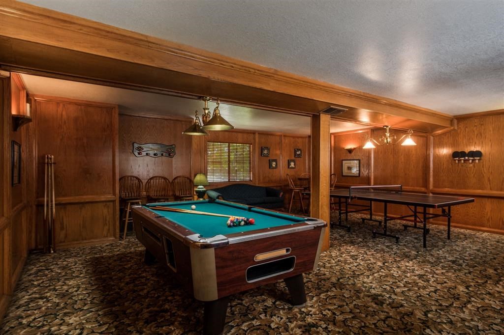 Billiards Table In Clubhouse at Oxford Park Apartments, Fresno, CA, 93720