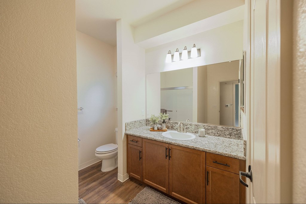 Vanity Lights at The Villas at Ellis Manor, Fresno California