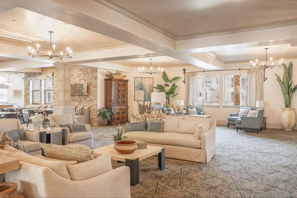 Community Room at The Villas at Ellis Manor, Fresno, CA 93720