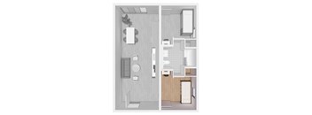 A bathroom with a toilet, sink, and mirror.