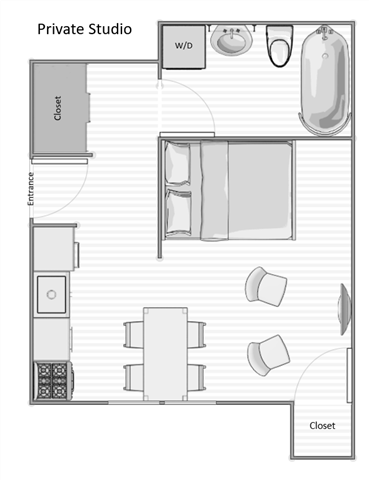 1204 Chestnut St Studio-1 Bed Apartment for Rent - Photo Gallery 5