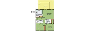 Two Bedroom Two Bathroom (C3M)
