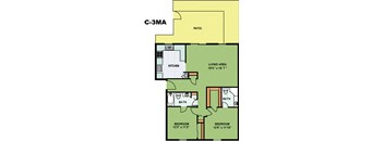 Two Bedroom Two Bathroom (C3MA)