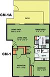 Two Bed One Bath (CN1)