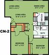 Two Bedroom One Bathroom (CN2)