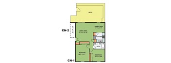 Two Bedroom One Bathroom (CN1)