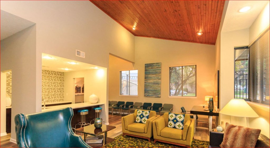 Lockefield Gardens Lounge Area in Clubhouse