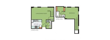 One Bedroom Townhome (TR12)