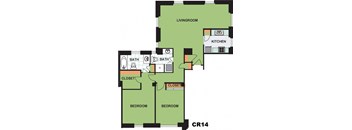 Two Bedroom Two Bathroom (CR14)