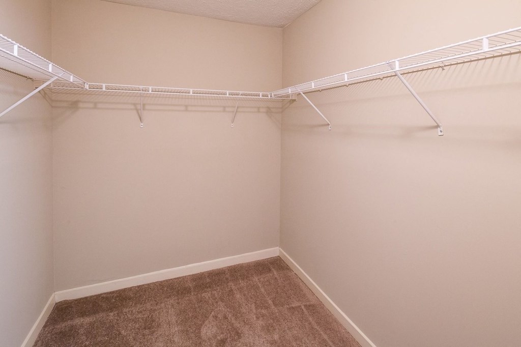 the preserve at ballantyne commons spacious walk in closets with shelves and carpet
