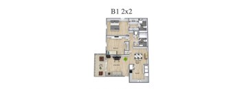 the floor plan of b1 282