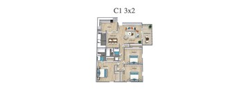 3 Bedrooms | 2 Bedrooms