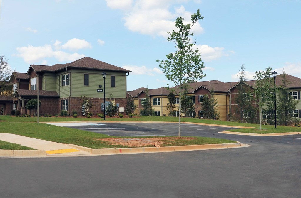 decatur affordable family apartment  street with an apartment building in the background