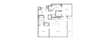 a floor plan of a house