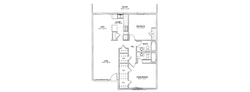 2 bed 2 bath 1,052 sq. ft.
