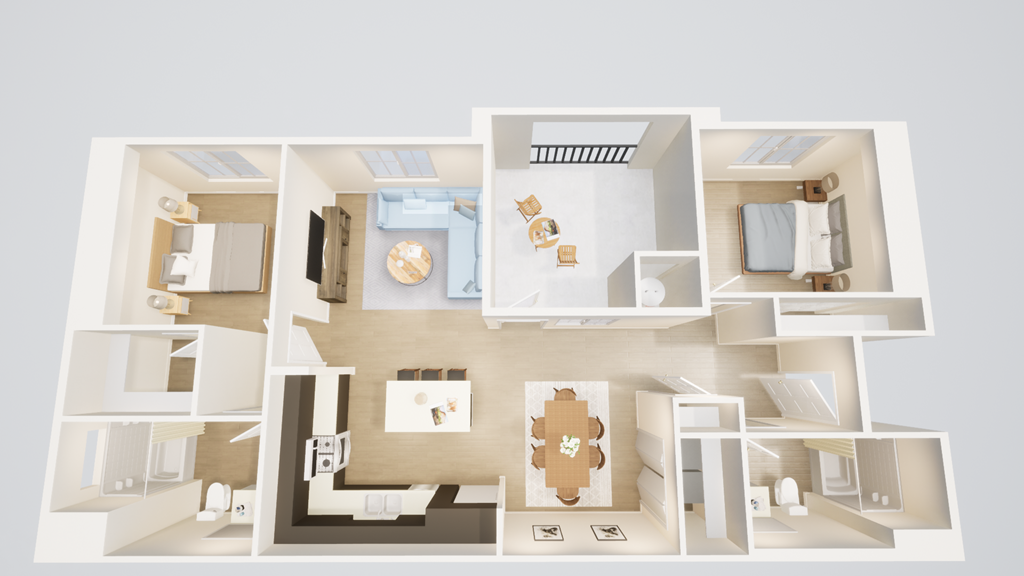 B1 Two Bedroom Apartment at Villa Annette Apartments, Moreno Valley, 92553