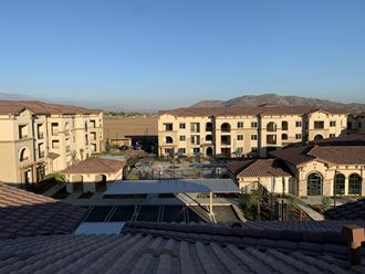 View of Apartment Complex at Villa Annette Apartments, Moreno Valley, CA, 92553 - Photo Gallery 4
