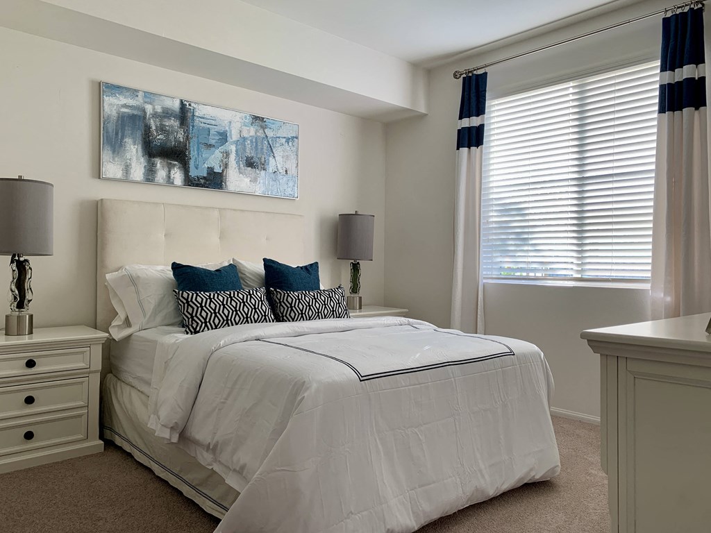 Model Unit Bedroom at Villa Annette Apartments, Moreno Valley