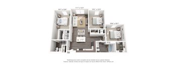 A diagram shows the layout of a studio apartment with dimensions.