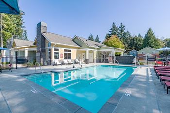 the swimming pool at our apartments at Woodcreek, Poulsbo, WA 98370 