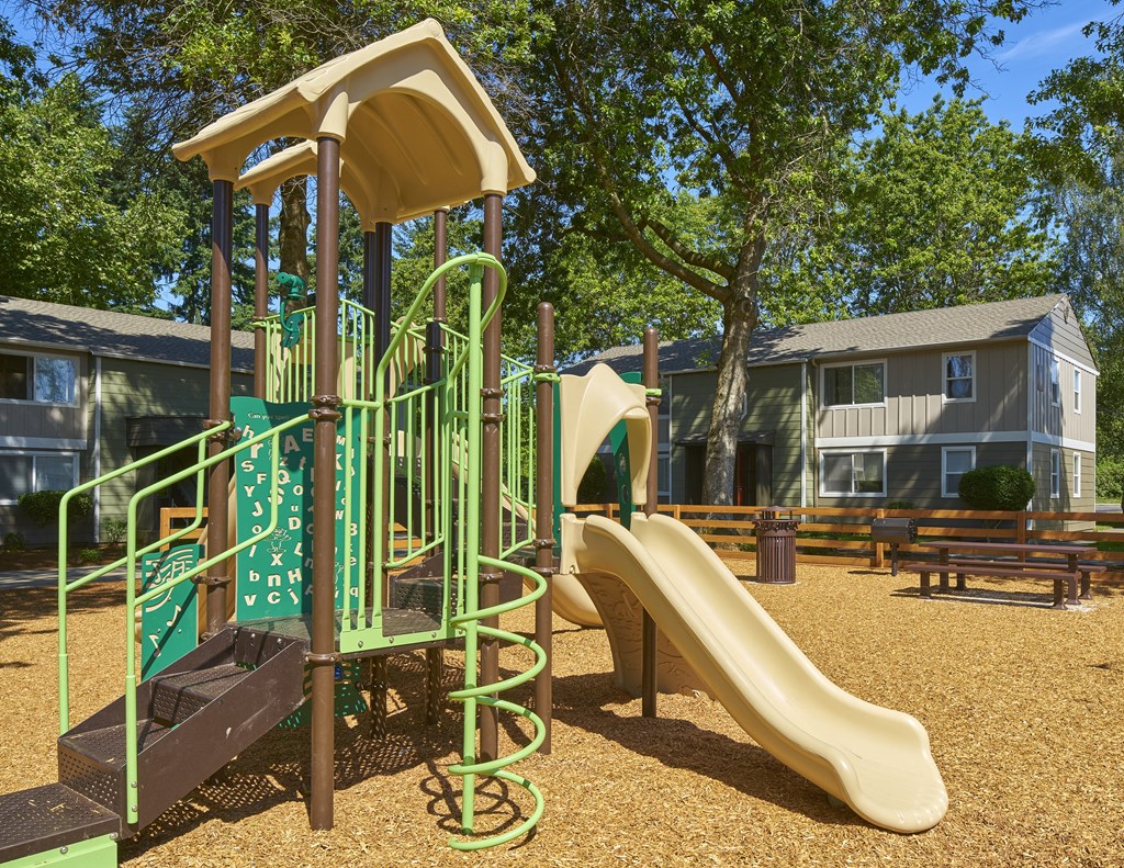 the playground at woodhaven apartments  at Woodhaven, Everett, 98203