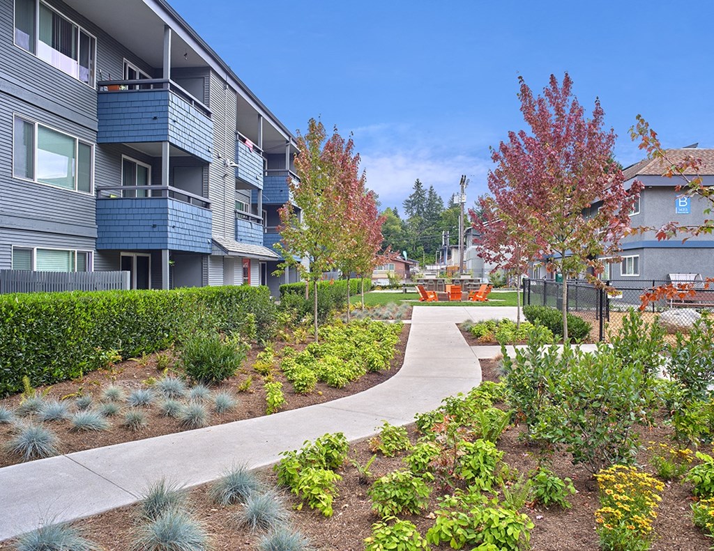 a view of the park-like setting at 3030 Lake City  at 3030 Lake City, Seattle, 98125