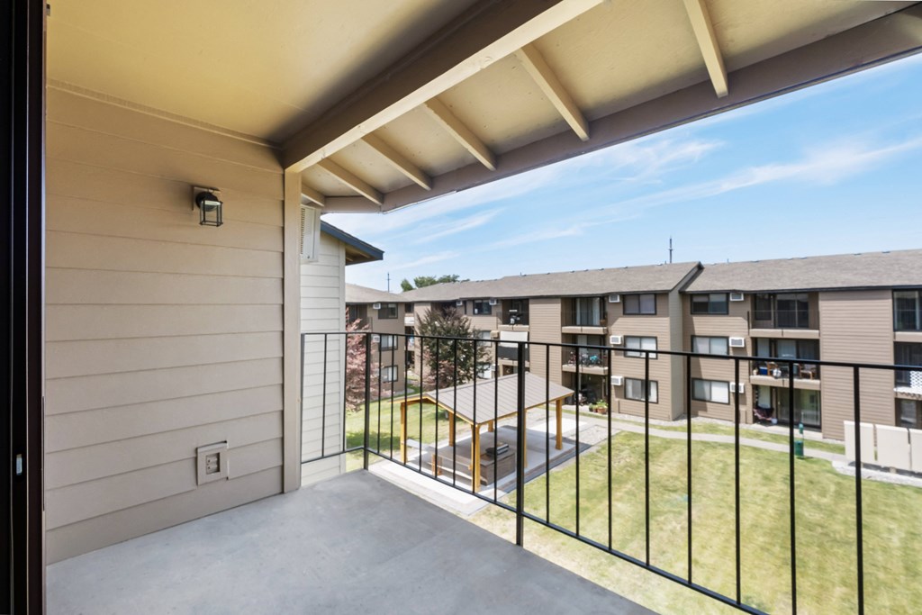 the view from a balcony at Brix Apartments  at Brix, Washington, 99362
