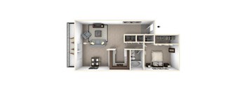 Brix Apartments Floor Plan at Brix, Walla Walla