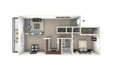 Brix Apartments Floor Plan at Brix, Walla Walla