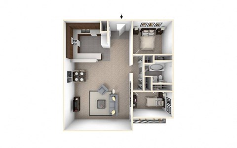 Brix Apartments Floor Plan at Brix, Washington, 99362