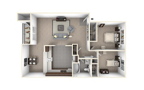 Brix Apartments Floor Plan at Brix, Walla Walla, WA, 99362