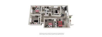 4 Bed Floor Plan at Gateway, Chico, 95926