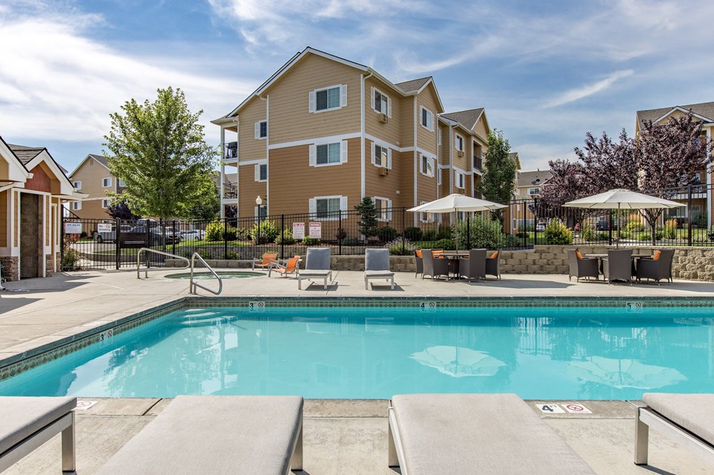 our apartments have a large pool for residents to enjoy  at Quail Springs, West Richland. Apartments with a pool
