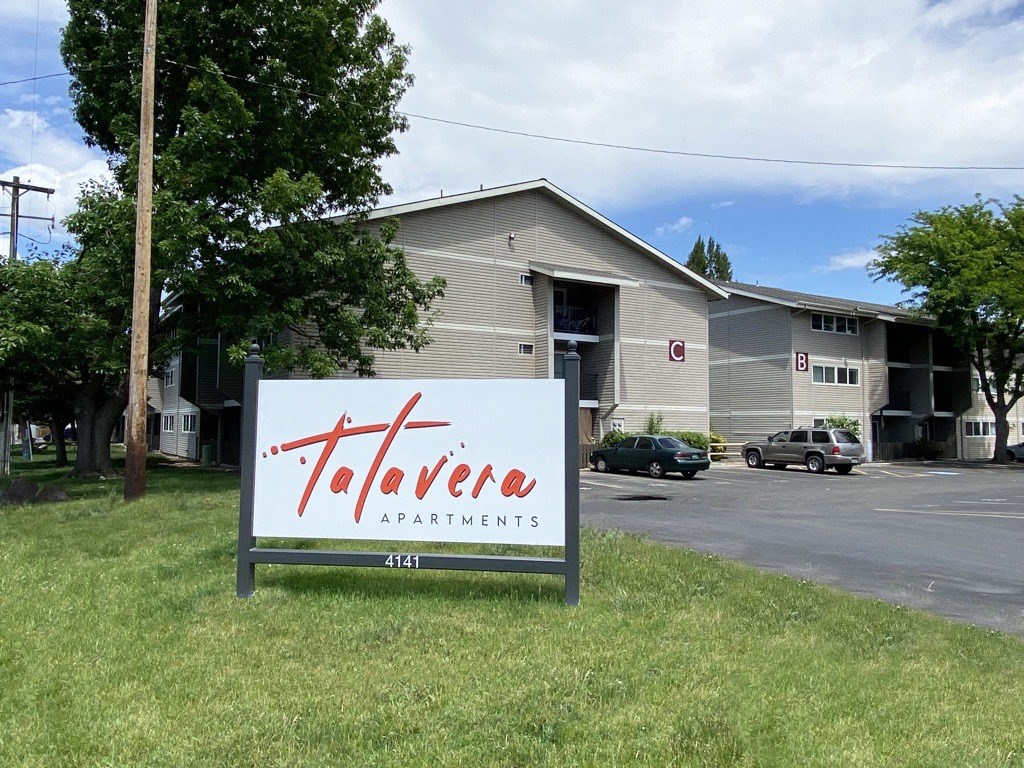 a sign in front of a building  at Talavera, Boise, 83705