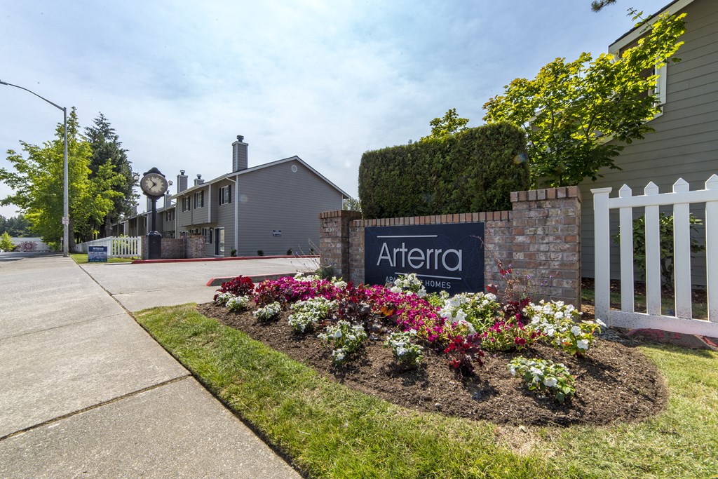 Community Entrance at Arterra Apartments, Kent, WA, 98030