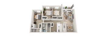 3 Bedroom 1.5 bath Floor Plan at Sky Vue, Bellingham, WA 98229