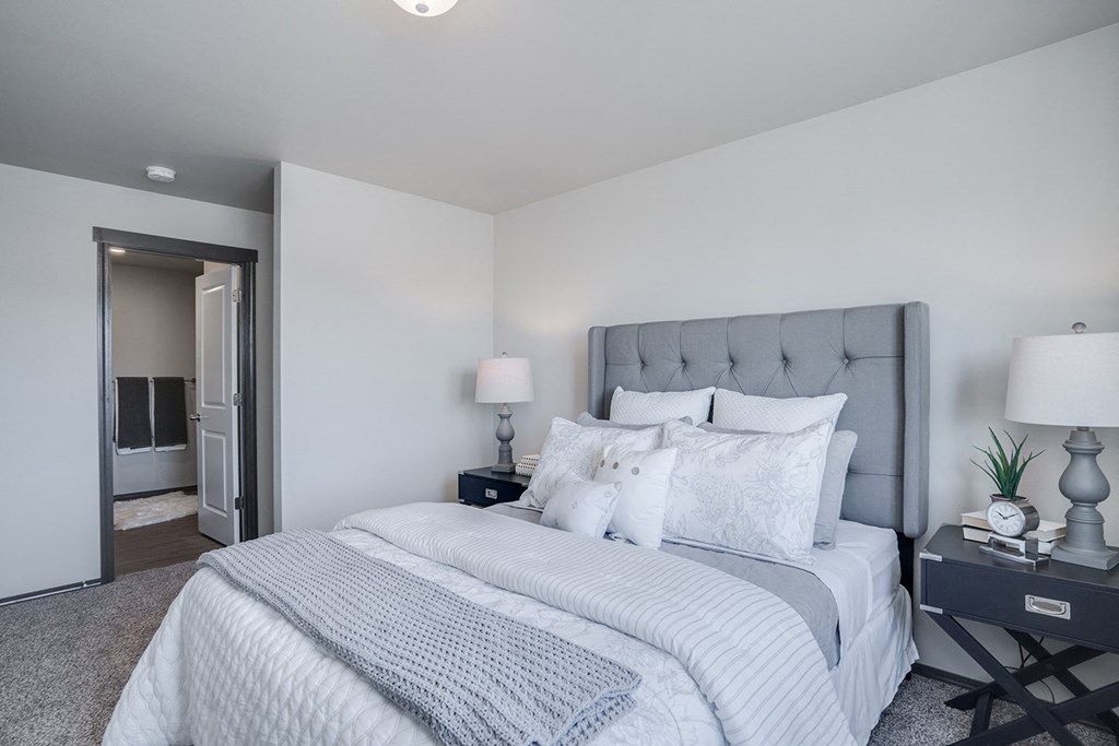 Main bedroom with ensuite bathroom. at Altitude, East Wenatchee, WA, 98802