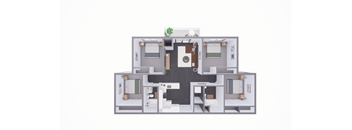 4 Bedroom Floor Plan at Yellowstone Landing, Montana, 59714