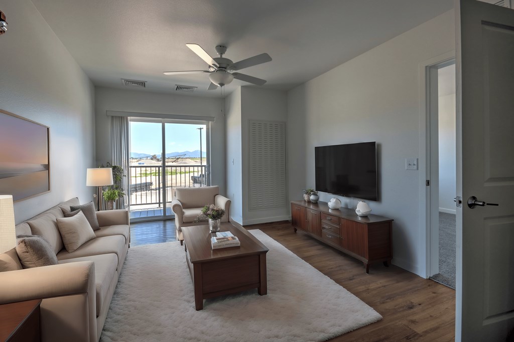 2-Bedroom Living Room at Yellowstone Landing