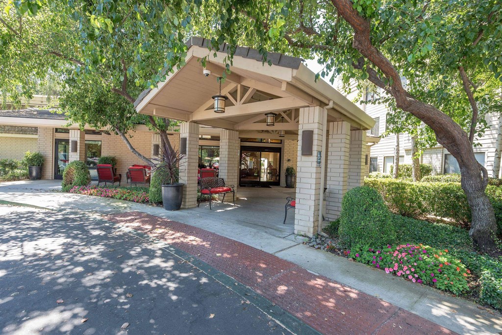 Campus Commons Entrance Entrance to Campus Commons building at Campus Commons Senior Living, Sacramento California