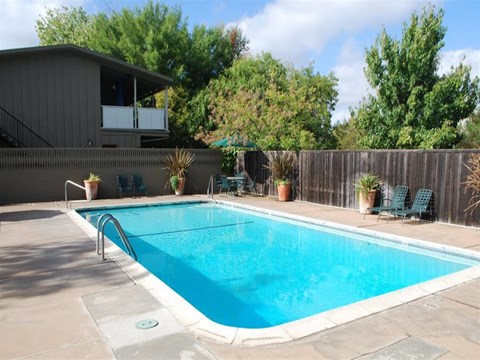 Outdoor pool area