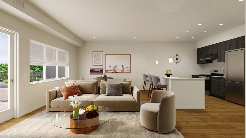 a living room with a couch and a table at Hearthstone Lodge Senior Residences, Auburn, 95602