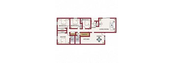 York Floor Plan  at Castle Vista Senior Duplex Community, Atwater, 95301