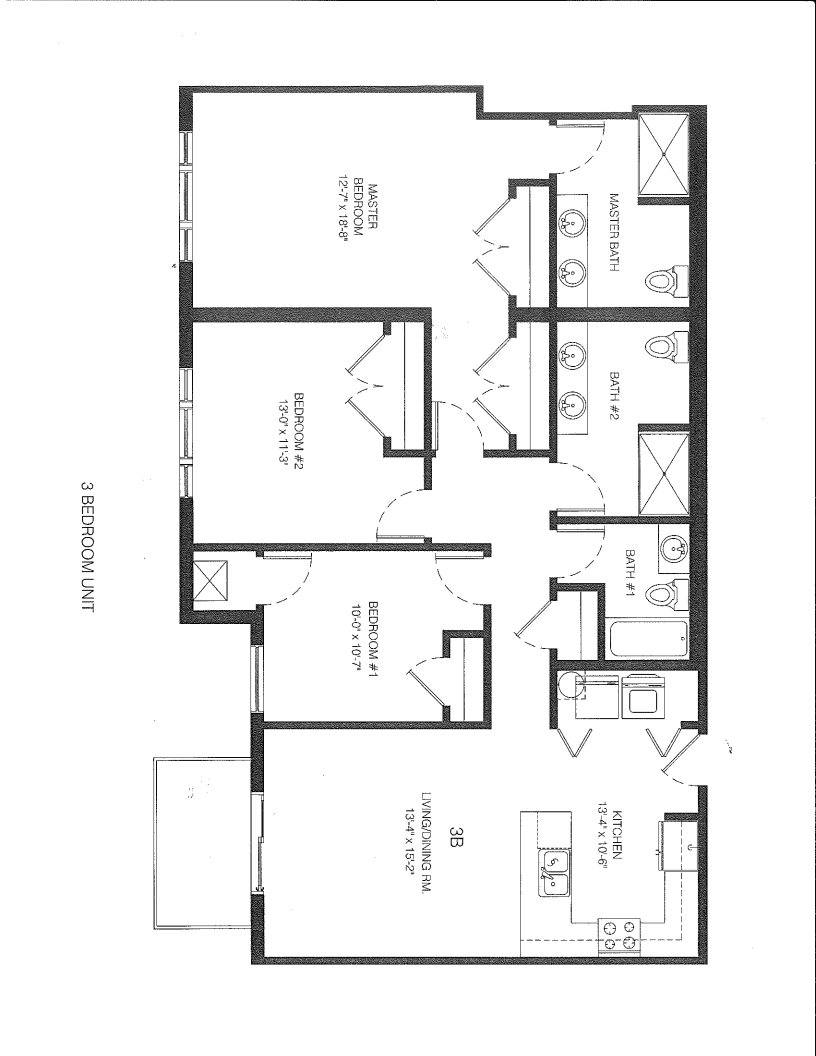 A floor plan of a building with multiple rooms and labeled with text.