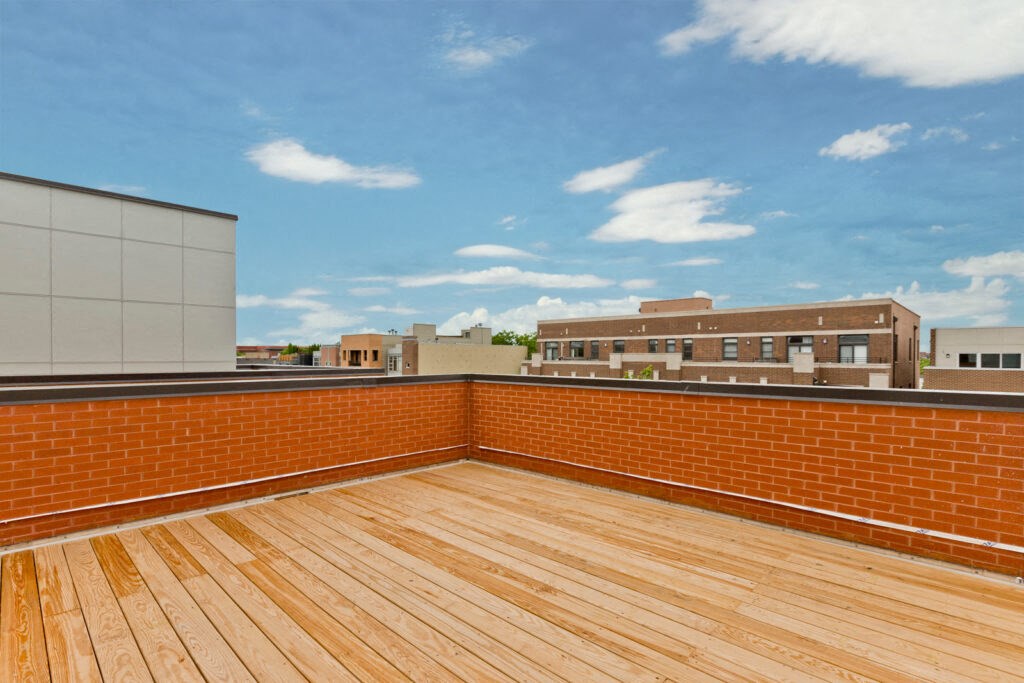 Rooftop decks in select homes with breathtaking city views