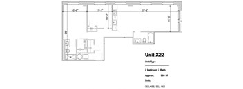 X22 - 2 Bed 2 Bath