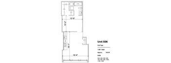 X06 - 1 Bed 1 Bath